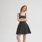 French Retro Floral Sling Dress Sleeveless Short Skirt R2802