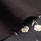 2025 Summer New French Black Floral Ruffled Medium Length Square Neck Dress R0914