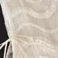 French sleeveless vest dress new style gentle style temperament mesh splicing waist a-line long skirt R0431