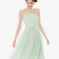 Women's summer suspender dress with ruffled sleeveless niche temperament mid-length skirt R4179