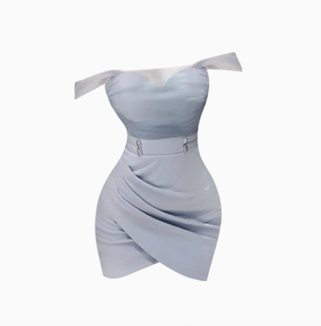 Pure desire hot girl mesh splicing tube top dress 2025 irregular hip skirt R1317