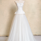 White tube top slim waist sexy A-line long dress bridal gown R5724