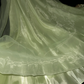 Light green strapless high-waisted fairy long ball gown R6957