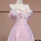 Light pink strapless, fitted waist, full skirt, long ball gown, bridal dress R8365