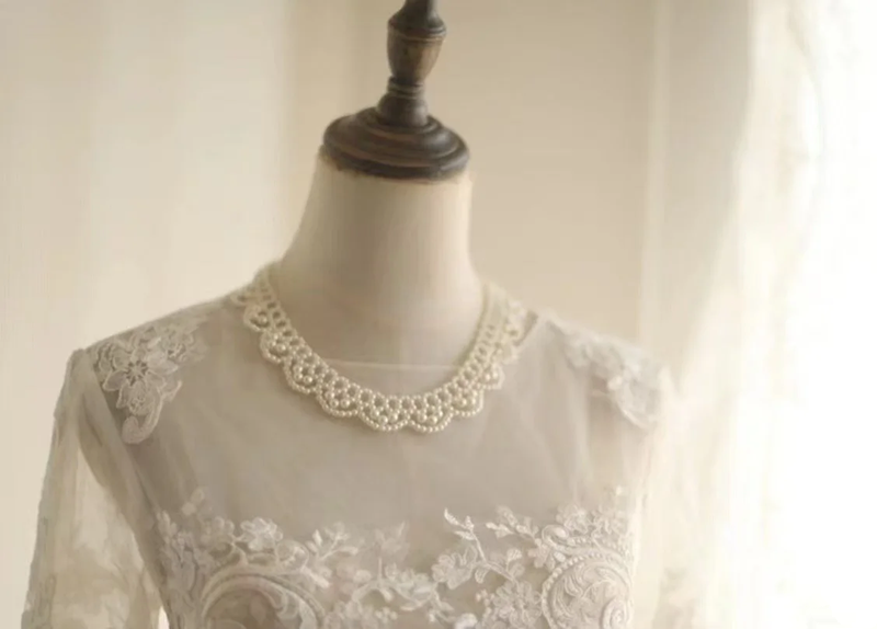 Apricot lace fitted long ball gown, bridal gown R6757