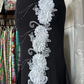 Black halter-neck V-neck fitted waist slim back sexy long ball gown R7864