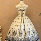 White Strapless Lace-Trimmed Waist-Cinched Slim-Fit Puffball Skirt Ball Gown, Bridal Gown R7363