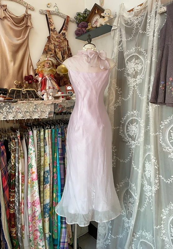 Light purple sleeveless fitted fishtail dress, ball gown R6279