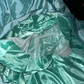 Lake blue satin strapless fitted long ball gown R6918