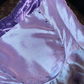 Purple rhinestone strapless fitted long ball gown R6919