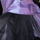 Purple rhinestone strapless fitted long ball gown R6919