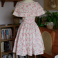 French Retro Floral A-line Portrait Corset Mini Birthday Dress Homecoming Dress RS472