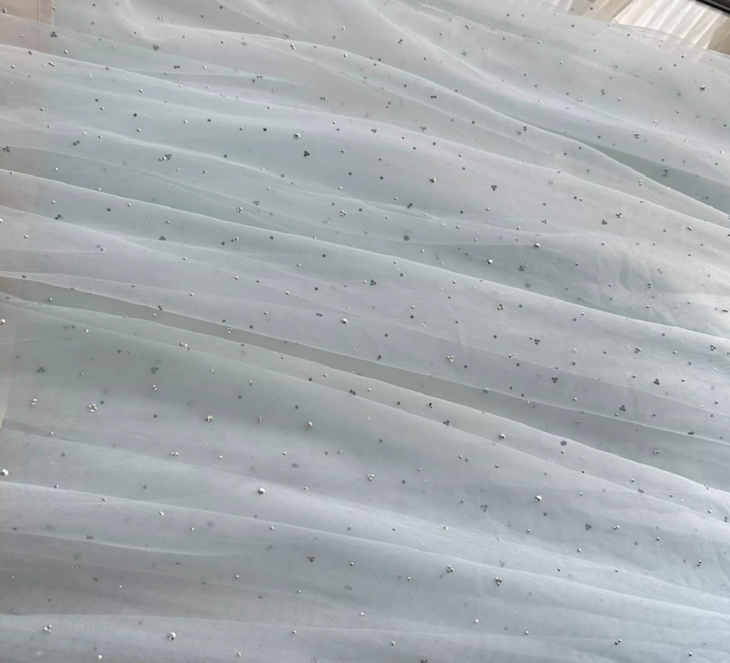 Blue teardrop diamond tulle skirt R2063