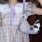 Tea break French first love sweet lolita dress doll collar plaid dress high-grade forest style 2025 R1635