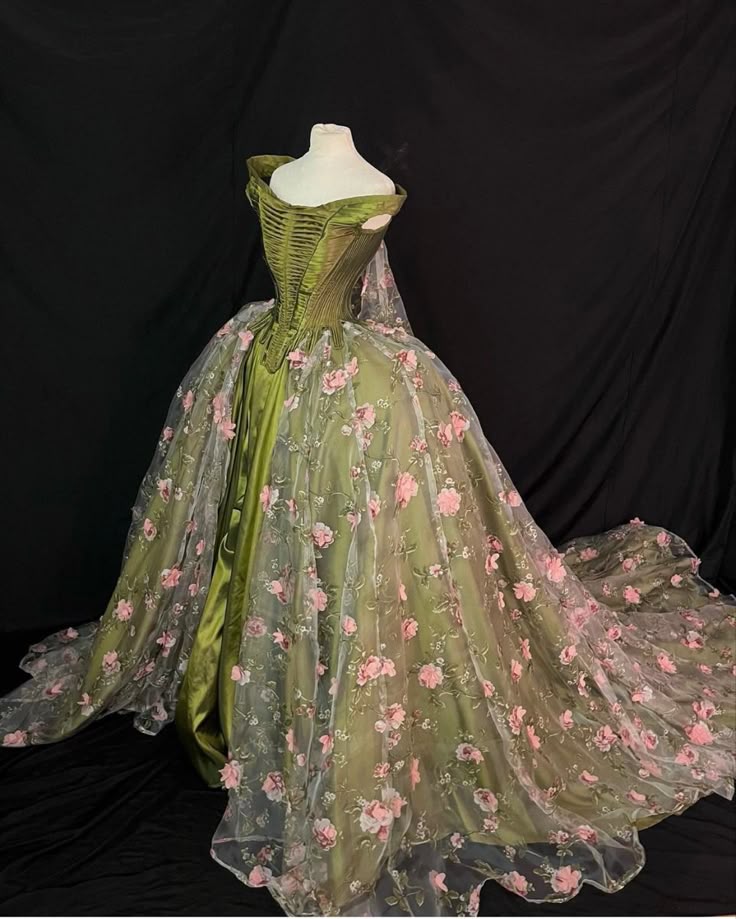 Green one-shoulder slim waist long dress, prom dress R5323