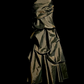 Brown strapless fitted waist slim-fitting tiered ball gown with a full skirt R6641