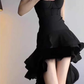 Birthday dress high-end party dress niche temperament trailing tube top dress R1770