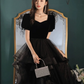 Elegant Tulle Tiered Prom Gown Black Women's Maxi Evening Dress Birthday Dress RS2785