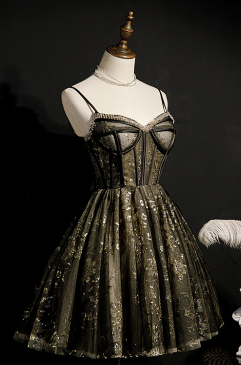 Gorgeous Homecoming Dress ,Satin Silky Floral Pattern Corset Short Prom Dress RS1678