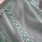 French retro palace style temperament long sleeves V-neck waist slim lace splicing mesh dress fairy skirt R0314