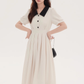 French style shirt dress with waist for summer 2025 new formal occasion dress R2367