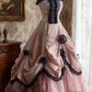Pink strapless fitted waist elegant princess-style ball gown/bridal dress R6761