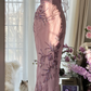 Light purple one-shoulder fitted waist elegant long ball gown R7676