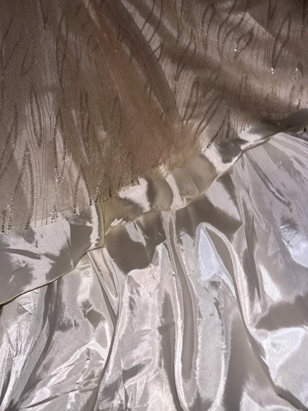 Apricot-colored halter-neck rhinestone-embellished, fitted, elegant long ball gown R6921