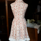 French Retro Floral A-line High Cllar Corset Mini Birthday Dress Homecoming Dress RS492