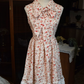 French Retro Floral A-line High Cllar Corset Mini Birthday Dress Homecoming Dress RS492