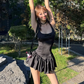 Retro pure desire style suspender dress 2025 large size sweet spicy style waist ballet tutu skirt R1250