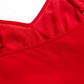 2025 Summer New Red Sexy Dress V-neck Date High-end Holiday Dress R0936