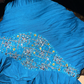 Blue one-shoulder fitted waist elegant long ball gown R7041