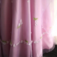 Pink halter-neck floral design, fitted waist, A-line silhouette, full skirt, long ball gown, bridal dress R6841