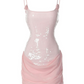 Silky Slim Women's Homecoming Dress Blush Pink Corset Short Prom Dress Party Dress RS2687
