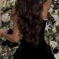 Silky Minimalist Women's Homecoming Dress Black Corset Short Prom Dress Cocktail Dress RS2624