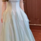 French long skirt new style seaside vacation gentle style temperament waist A-line dress R0472