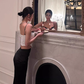 High-grade lace tube top women 2025 large size pleated hip-wrapped fishtail skirt suit R1096