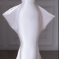 White Tube Top Fitted-Waist Slim-Fit Bodycon Long Bridal Gown R5923