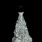 Silver strapless fitted waist slim-fitting ball gown with a full skirt R6644