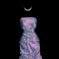 High-end purple strapless fitted waist slim-fitting ball gown with a full skirt R6684