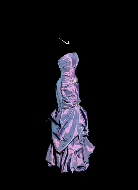 High-end purple strapless fitted waist slim-fitting ball gown with a full skirt R6684