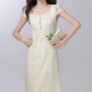 2025 new style gentle style floral dress female waist long skirt R1968