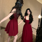 Elegant Party Dress Women White Midi Dress Vintage Birthday Casual A Line Dresses       S5400