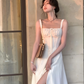 Elegant Strap Midi Dress Women Casual Sleeveless Party Dress         S5410