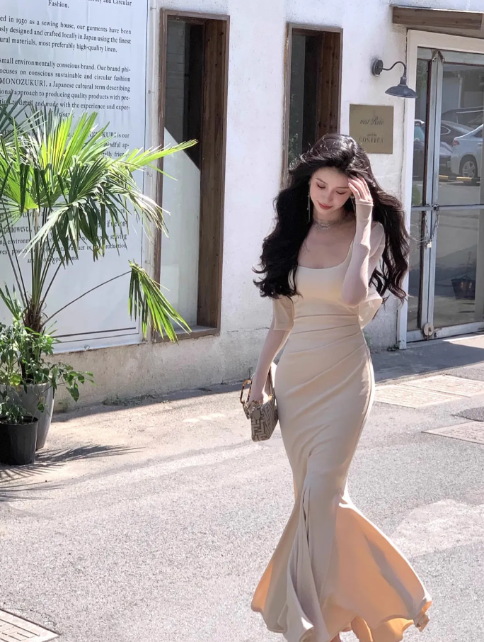 Women's Mermaid Dress Long Dress Sexy Fashion Elegant Casual Dress      S5399