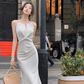 Women Sleeveless Mermaid Party Dress Elegant Prom Dress        S5414