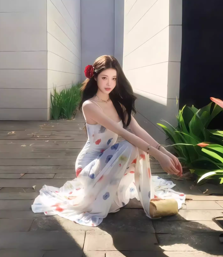 Dopamine waist skirt outfit waist long skirt fishtail skirt beautiful color suspender dress R1616