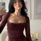Lace Evening Dresses for Women Sexy Mermaid Long Sleeves Prom Gown     S6968