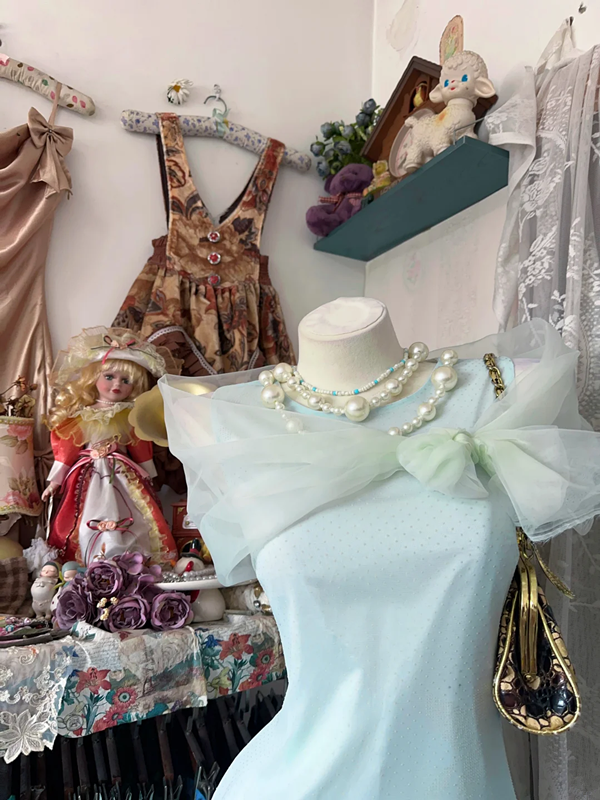 Light mint green slim waist cute short skirt prom dress R6129